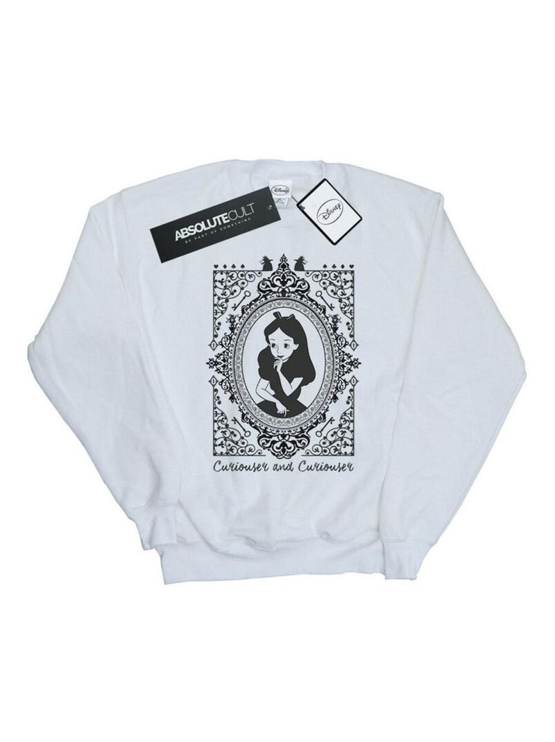 Disney - Sweat ALICE IN WONDERLAND Blanc - Kiabi