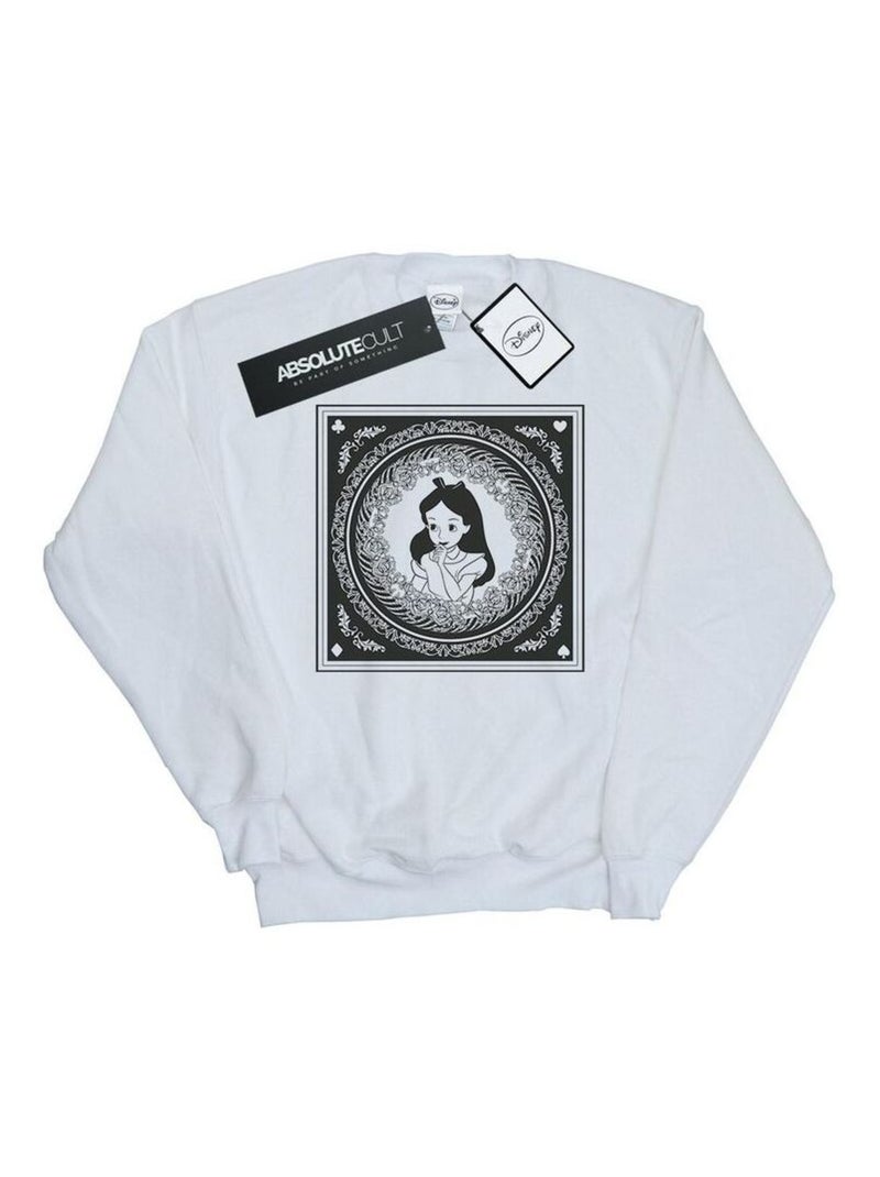Disney - Sweat ALICE IN WONDERLAND Blanc - Kiabi
