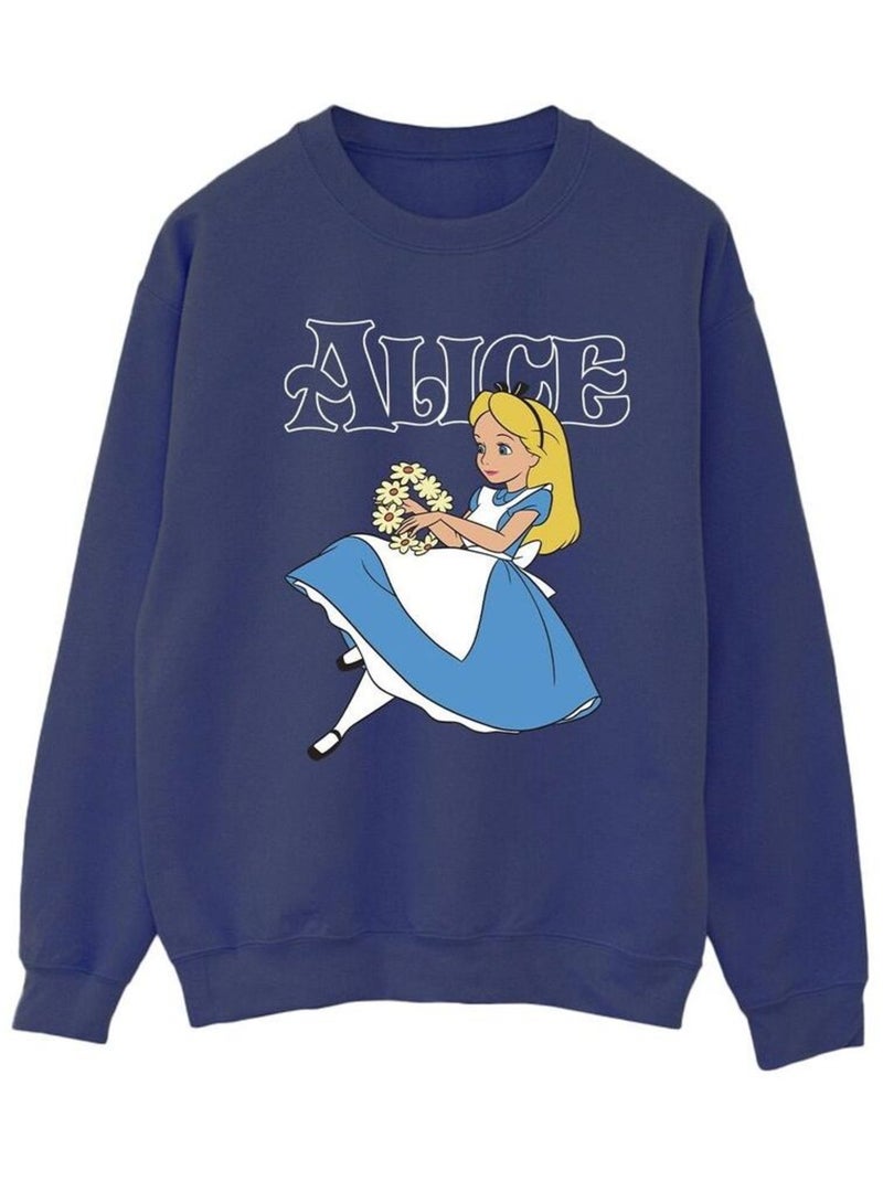 Disney - Sweat ALICE IN WONDERLAND Bleu marine - Kiabi