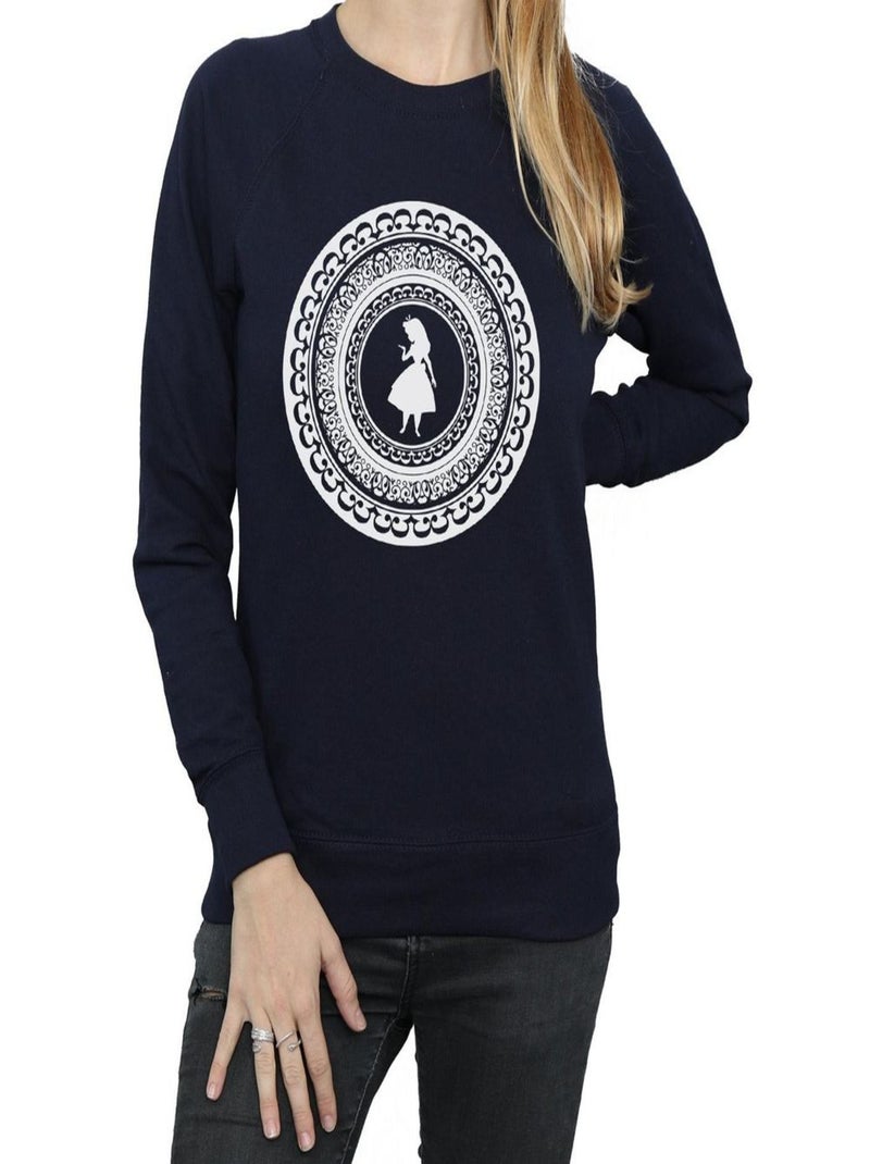 Disney - Sweat ALICE IN WONDERLAND Bleu marine - Kiabi