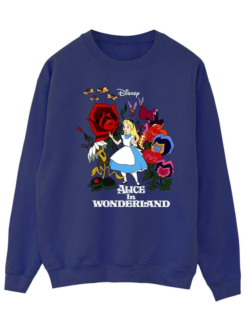 Disney - Sweat ALICE IN WONDERLAND Bleu marine - Kiabi