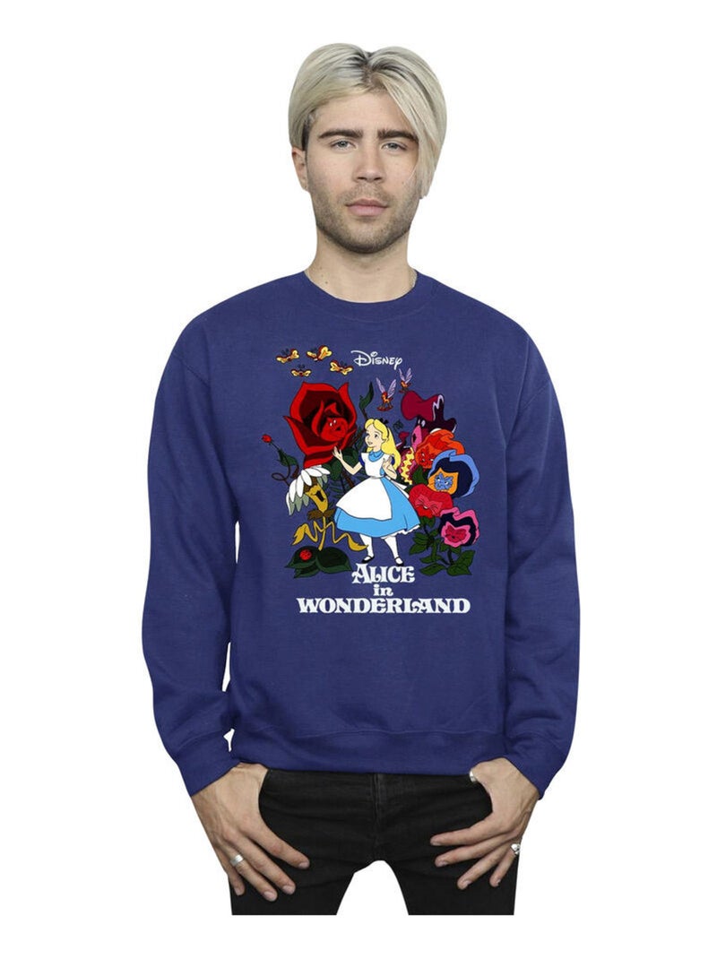 Disney - Sweat ALICE IN WONDERLAND Bleu marine - Kiabi