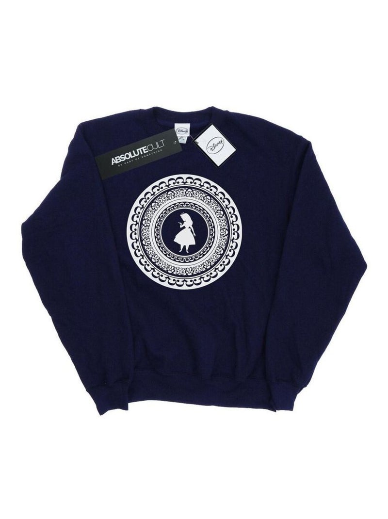 Disney - Sweat ALICE IN WONDERLAND Bleu marine - Kiabi