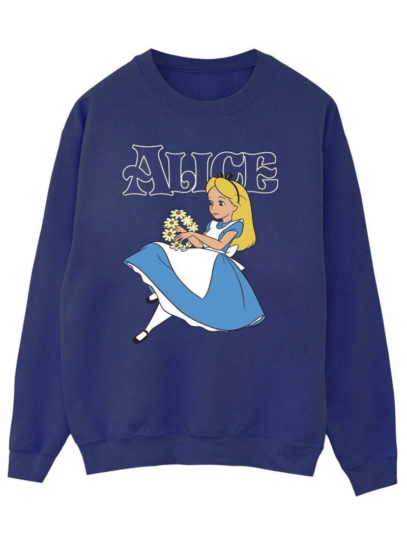Disney - Sweat ALICE IN WONDERLAND Bleu marine - Kiabi
