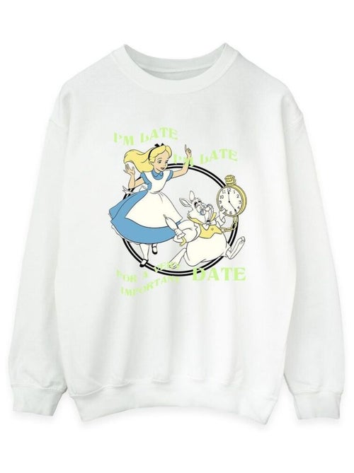 Disney - Sweat ALICE IN WONDERLAND I'M LATE - Kiabi