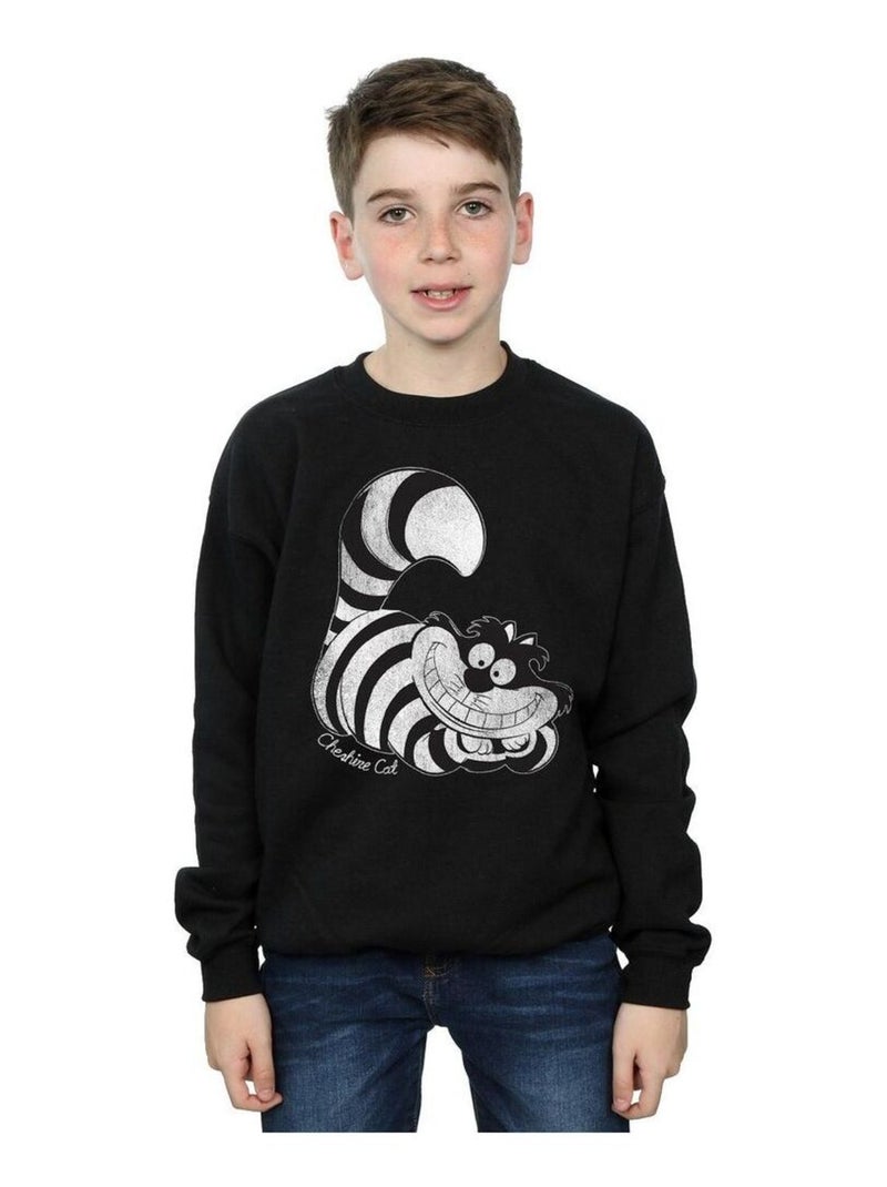 Disney - Sweat ALICE IN WONDERLAND MONO CHESHIRE CAT Noir - Kiabi