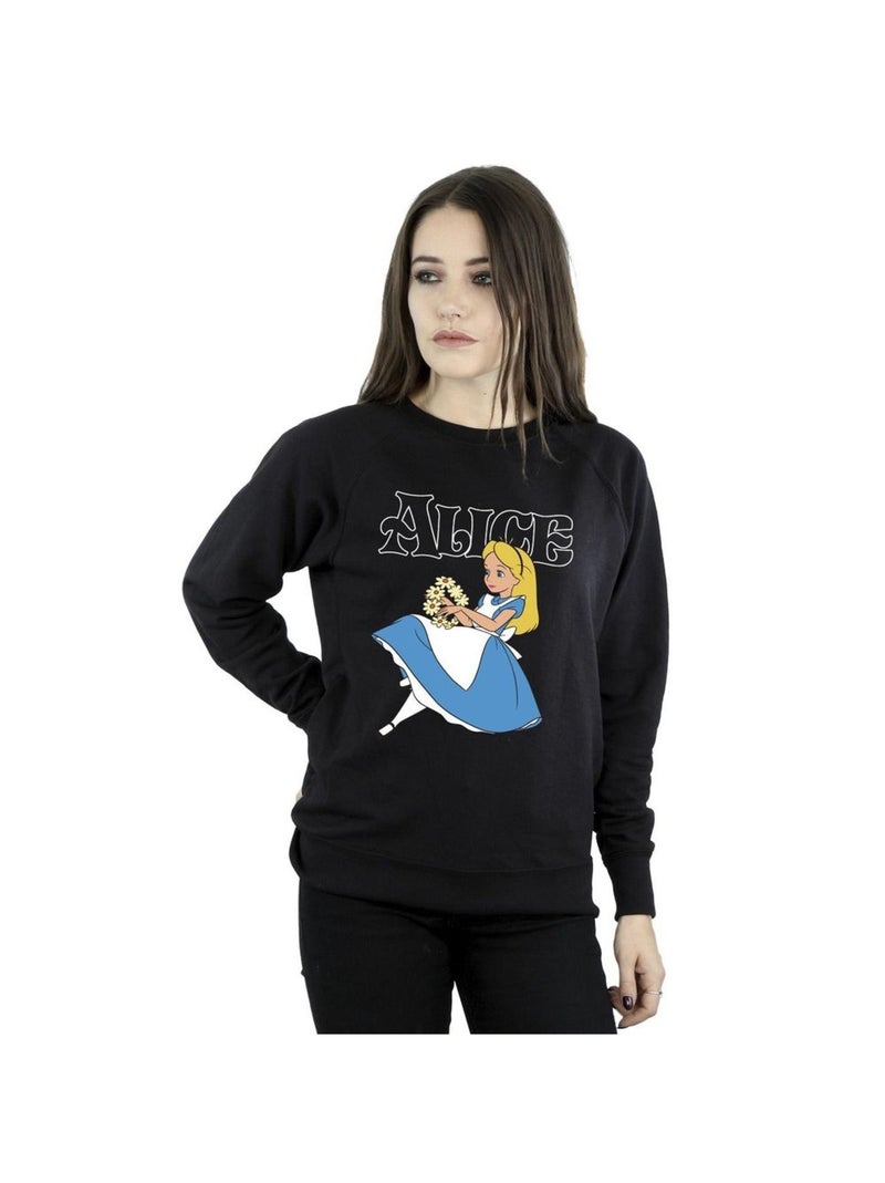 Disney - Sweat ALICE IN WONDERLAND Noir - Kiabi