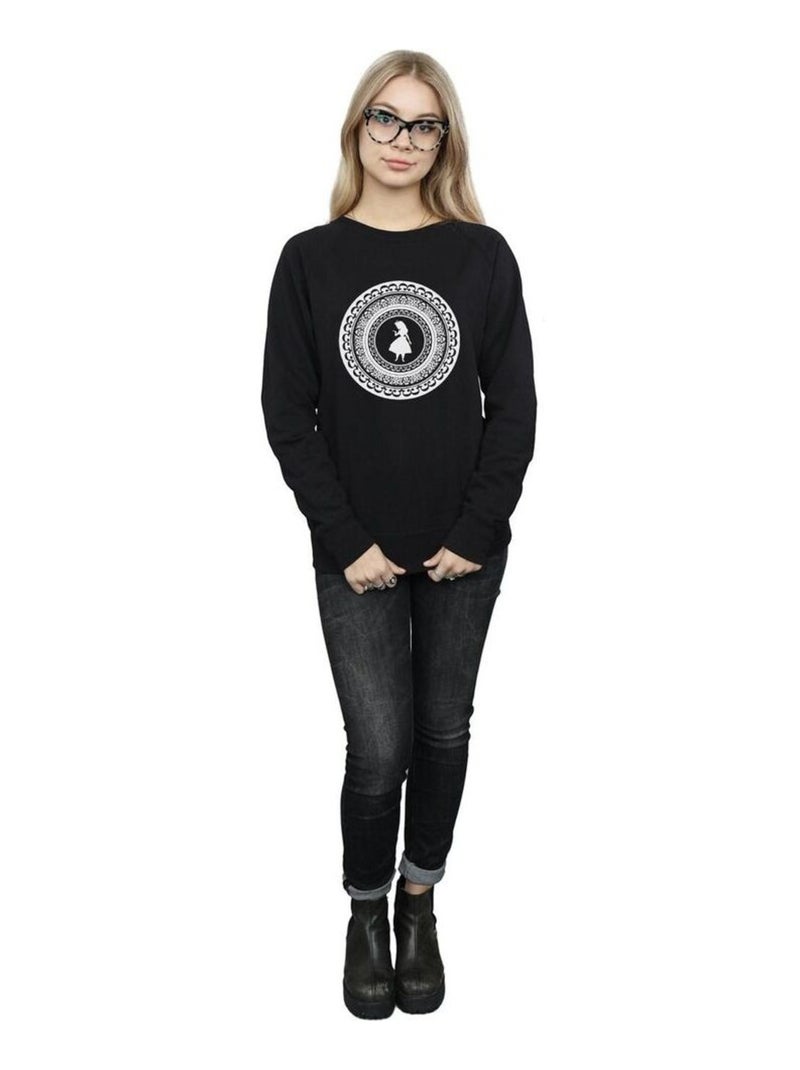 Disney - Sweat ALICE IN WONDERLAND Noir - Kiabi