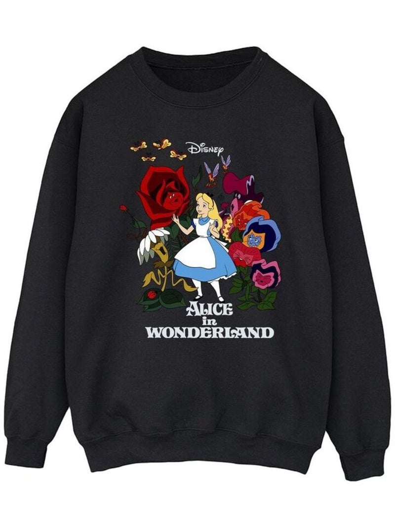 Disney - Sweat ALICE IN WONDERLAND Noir - Kiabi