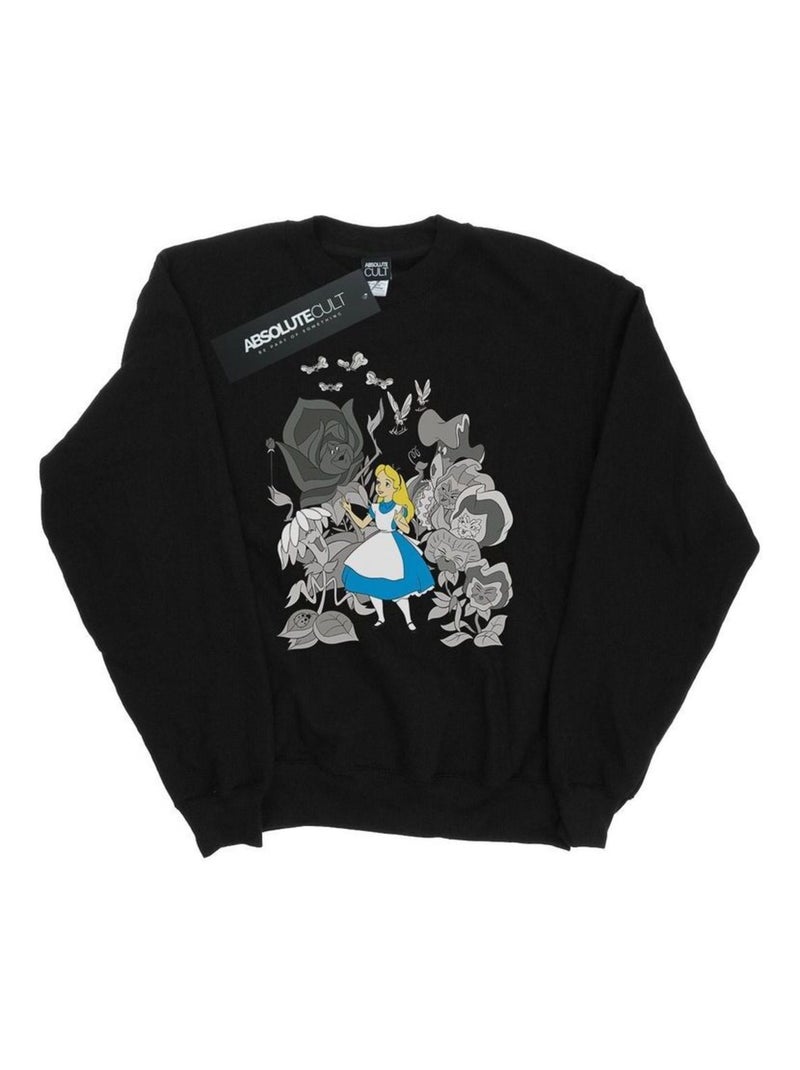 Disney - Sweat ALICE IN WONDERLAND Noir - Kiabi