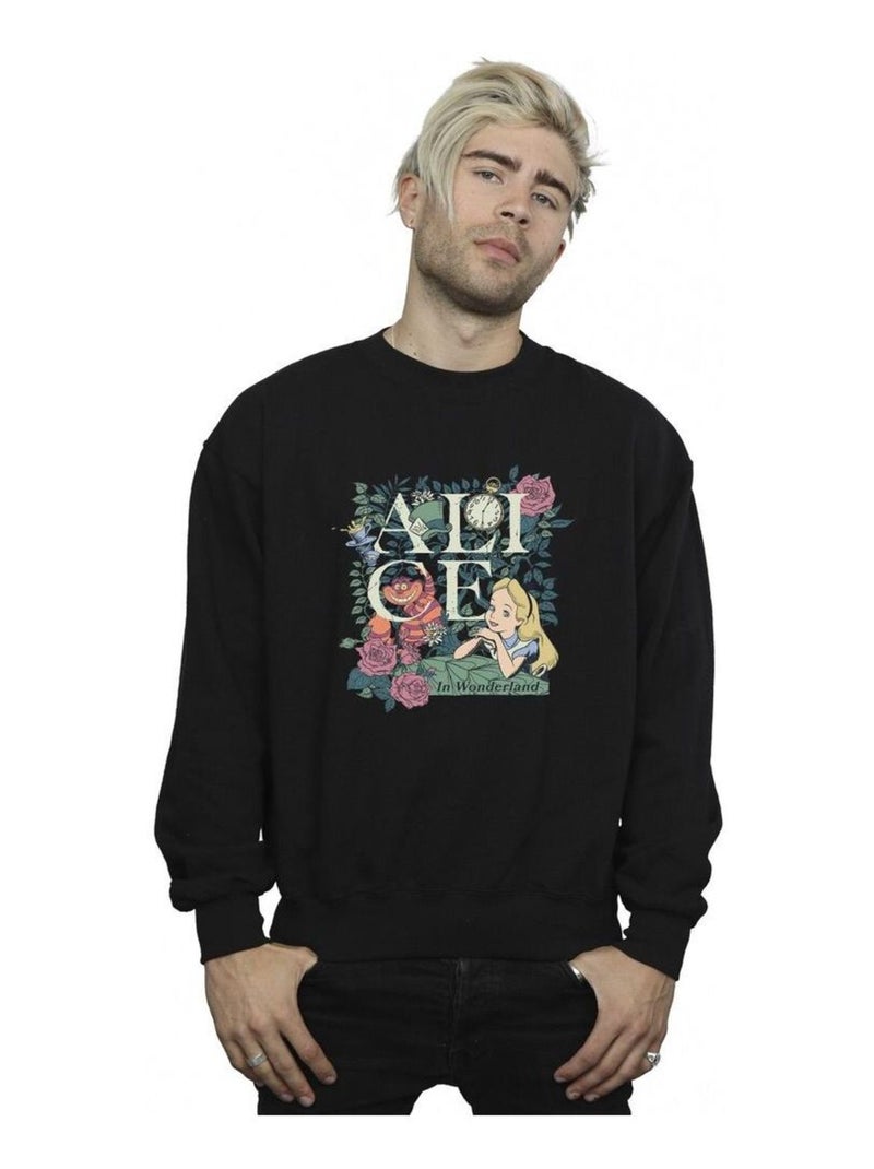 Disney - Sweat ALICE IN WONDERLAND Noir - Kiabi