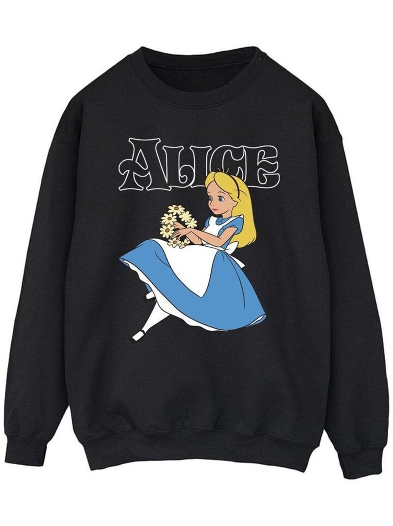 Disney - Sweat ALICE IN WONDERLAND Noir - Kiabi