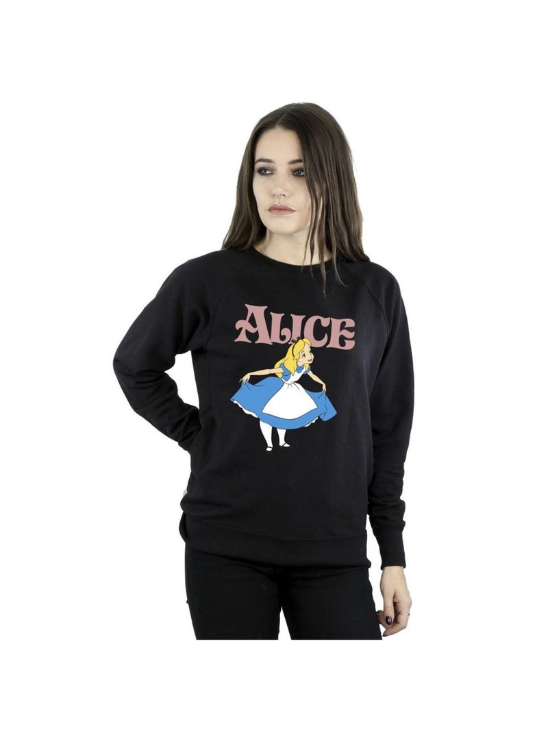 Disney - Sweat ALICE IN WONDERLAND TAKE A BOW Noir - Kiabi