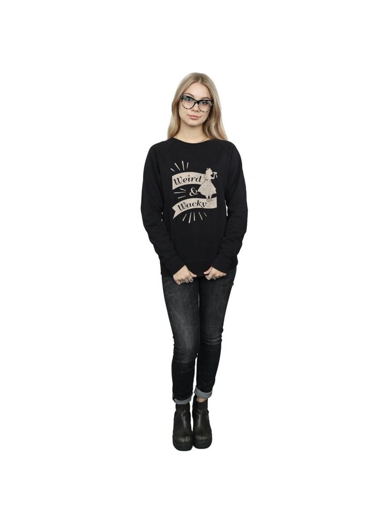 Disney - Sweat ALICE IN WONDERLAND WEIRD AND WACKY Noir - Kiabi