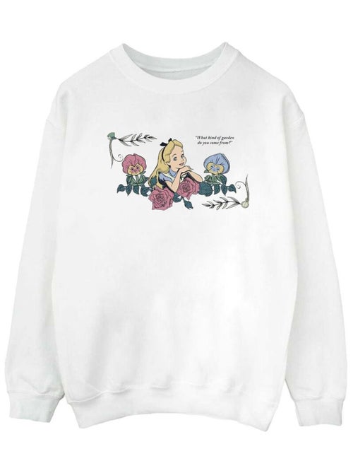 Disney - Sweat ALICE IN WONDERLAND WHAT KIND OF GARDEN - Kiabi Disney - Sweat ALICE IN WONDERLAND WHAT KIND OF GARDEN - Kiabi