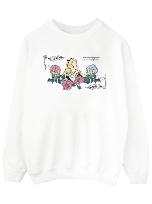Disney - Sweat ALICE IN WONDERLAND WHAT KIND OF GARDEN - Kiabi