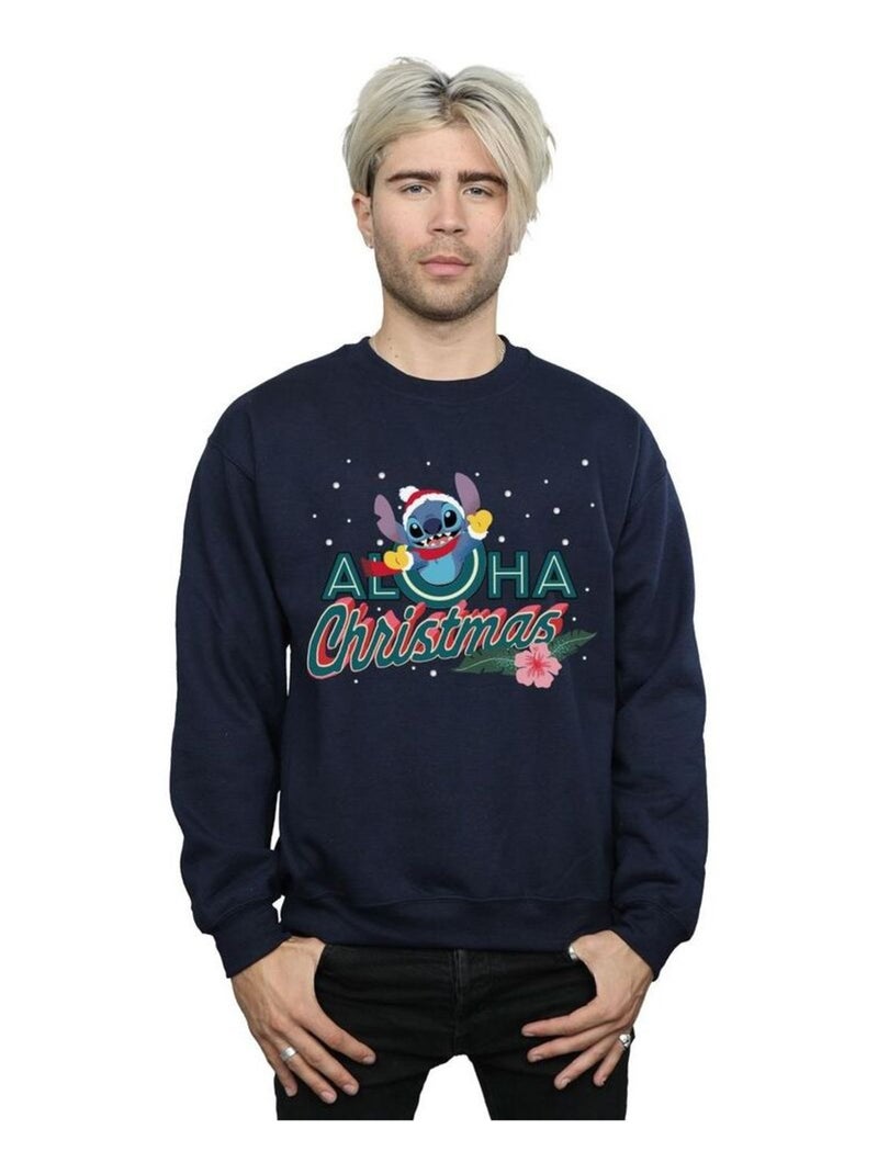 Disney - Sweat ALOHA Bleu marine - Kiabi
