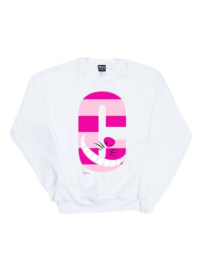 Disney - Sweat ALPHABET A IS FOR ARIEL ALICE Blanc - Kiabi