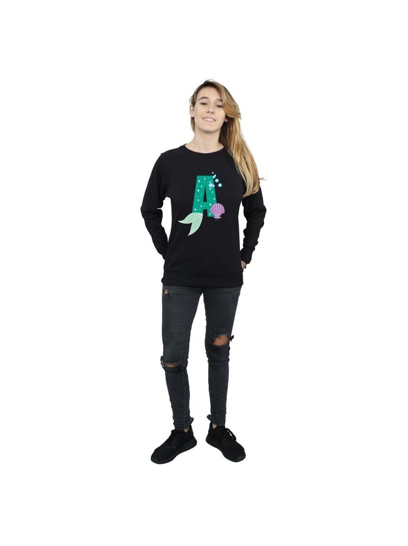 Disney - Sweat ALPHABET A IS FOR ARIEL Noir - Kiabi