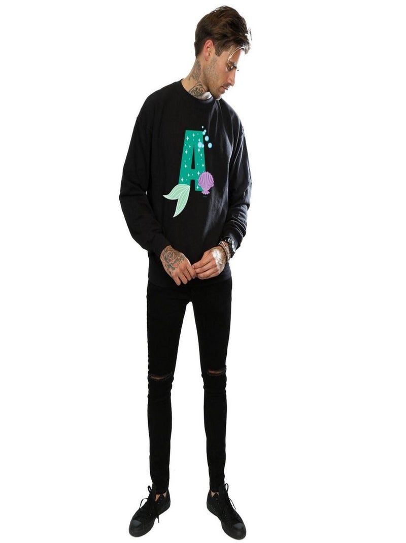 Disney - Sweat ALPHABET A IS FOR ARIEL Noir - Kiabi