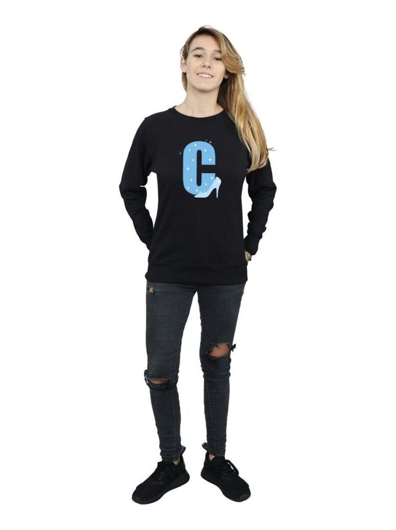 Disney - Sweat ALPHABET C IS FOR CINDERELLA Noir - Kiabi