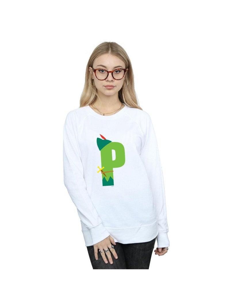 Disney - Sweat ALPHABET P IS FOR PETER PAN Blanc - Kiabi