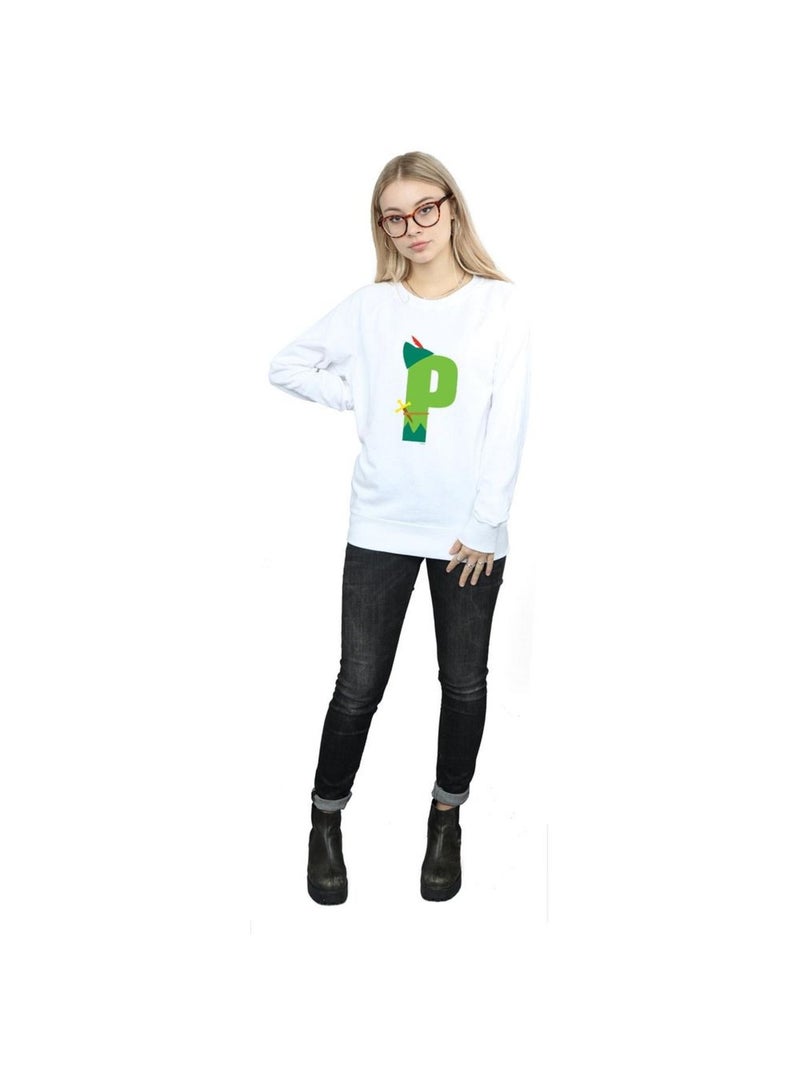 Disney - Sweat ALPHABET P IS FOR PETER PAN Blanc - Kiabi