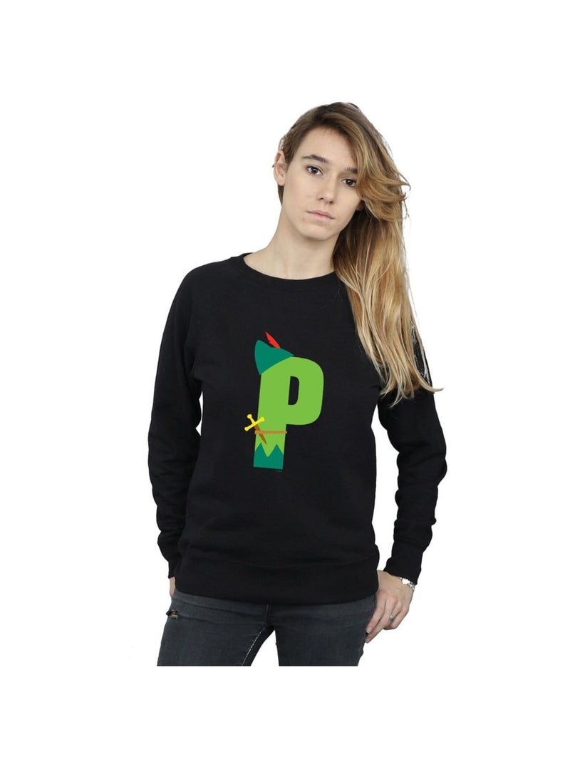 Disney - Sweat ALPHABET P IS FOR PETER PAN Noir - Kiabi