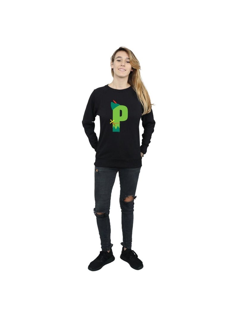 Disney - Sweat ALPHABET P IS FOR PETER PAN Noir - Kiabi