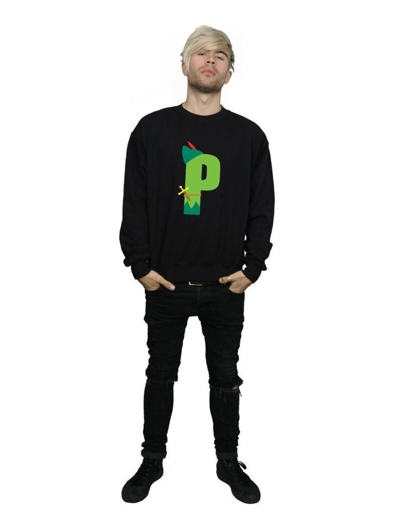 Disney - Sweat ALPHABET P IS FOR PETER PAN Noir - Kiabi