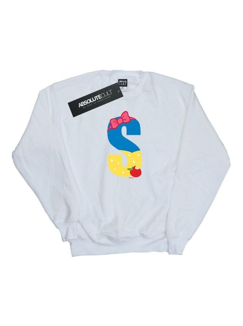 Disney - Sweat ALPHABET S IS FOR SNOW WHITE Blanc - Kiabi