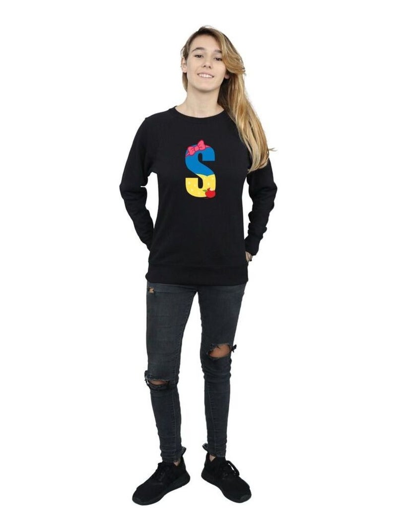Disney - Sweat ALPHABET S IS FOR SNOW WHITE Noir - Kiabi