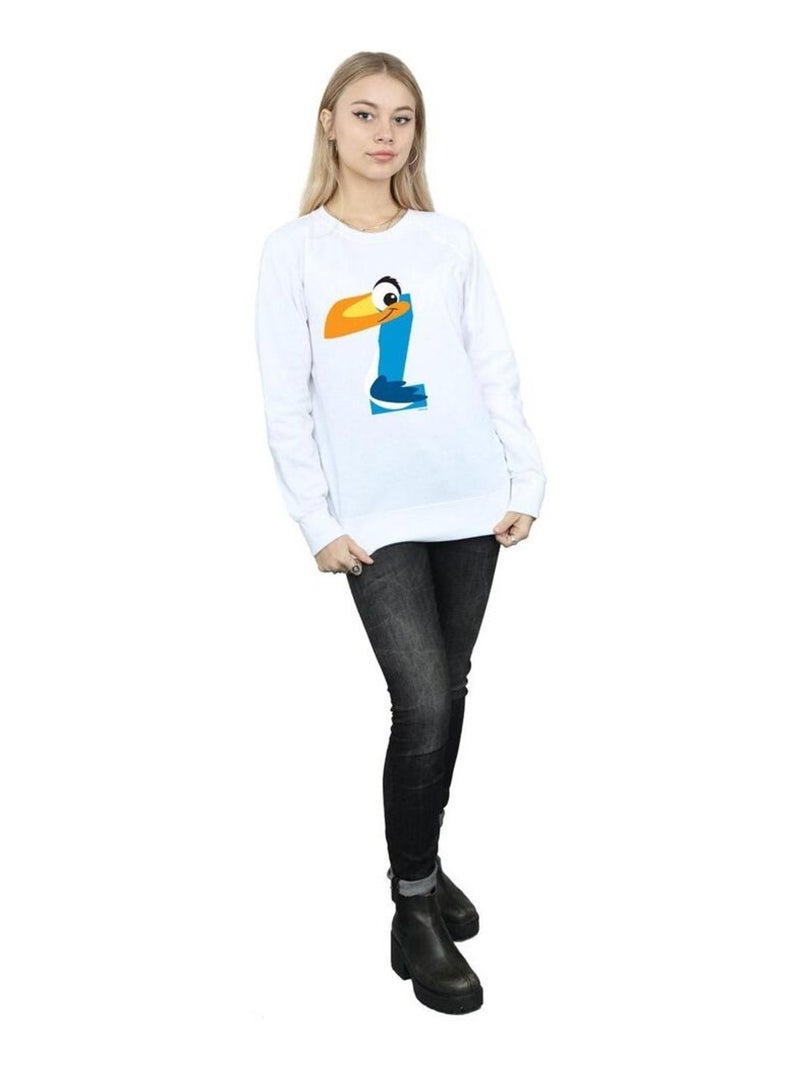 Disney - Sweat ALPHABET Z IS FOR ZAZU Blanc - Kiabi