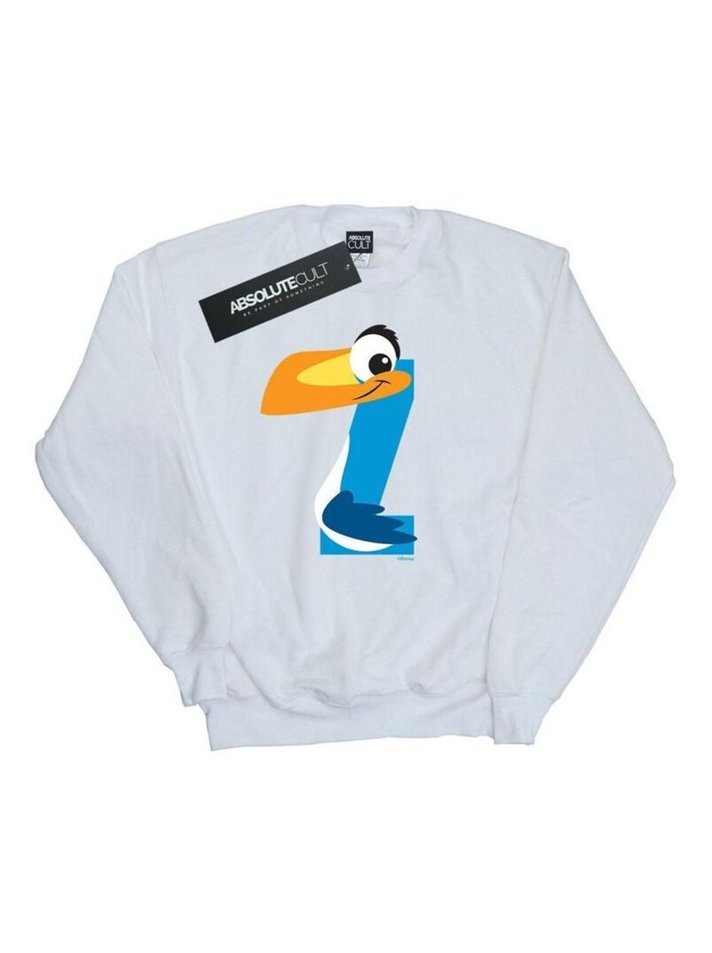 Disney - Sweat ALPHABET Z IS FOR ZAZU Blanc - Kiabi