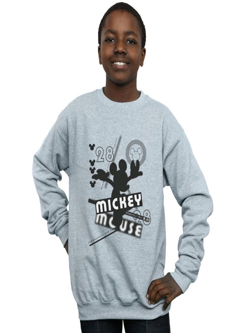 Disney - Sweat ALWAYS AND FOREVER Gris chiné - Kiabi