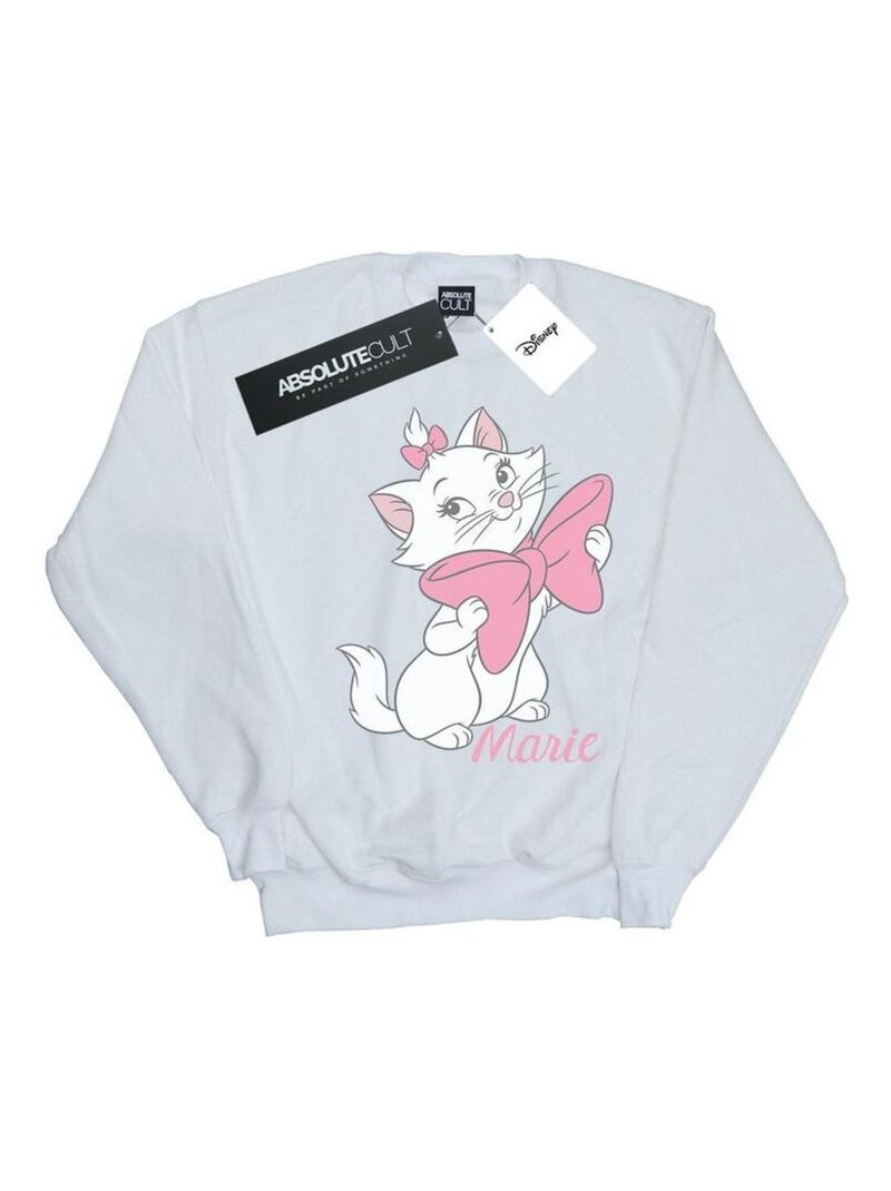 Disney - Sweat ARISTOCATS BOW Blanc - Kiabi