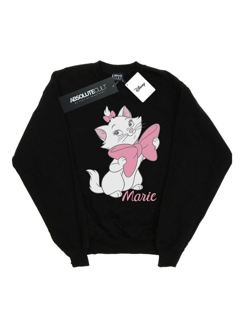 Disney - Sweat ARISTOCATS BOW Noir - Kiabi