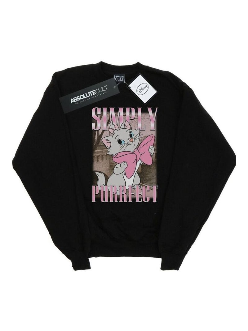 Disney - Sweat ARISTOCATS SIMPLY PURRFECT Noir - Kiabi
