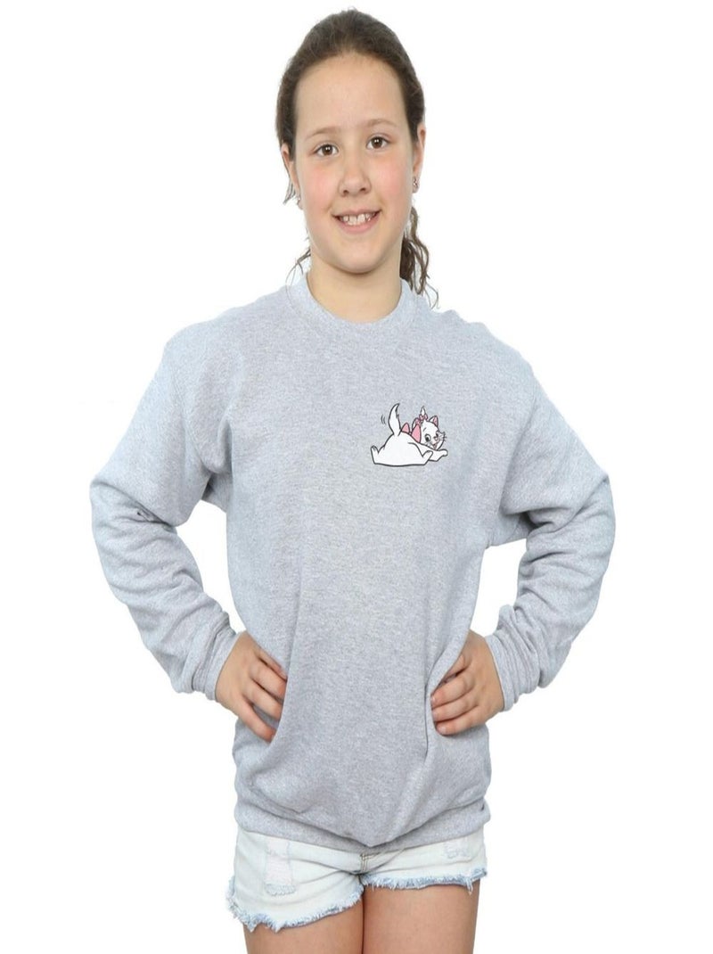 Disney - Sweat ARISTOCATS SWEET Gris chiné - Kiabi