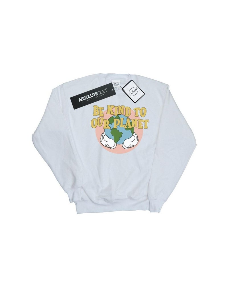 Disney - Sweat BE KIND TO OUR PLANET Blanc - Kiabi