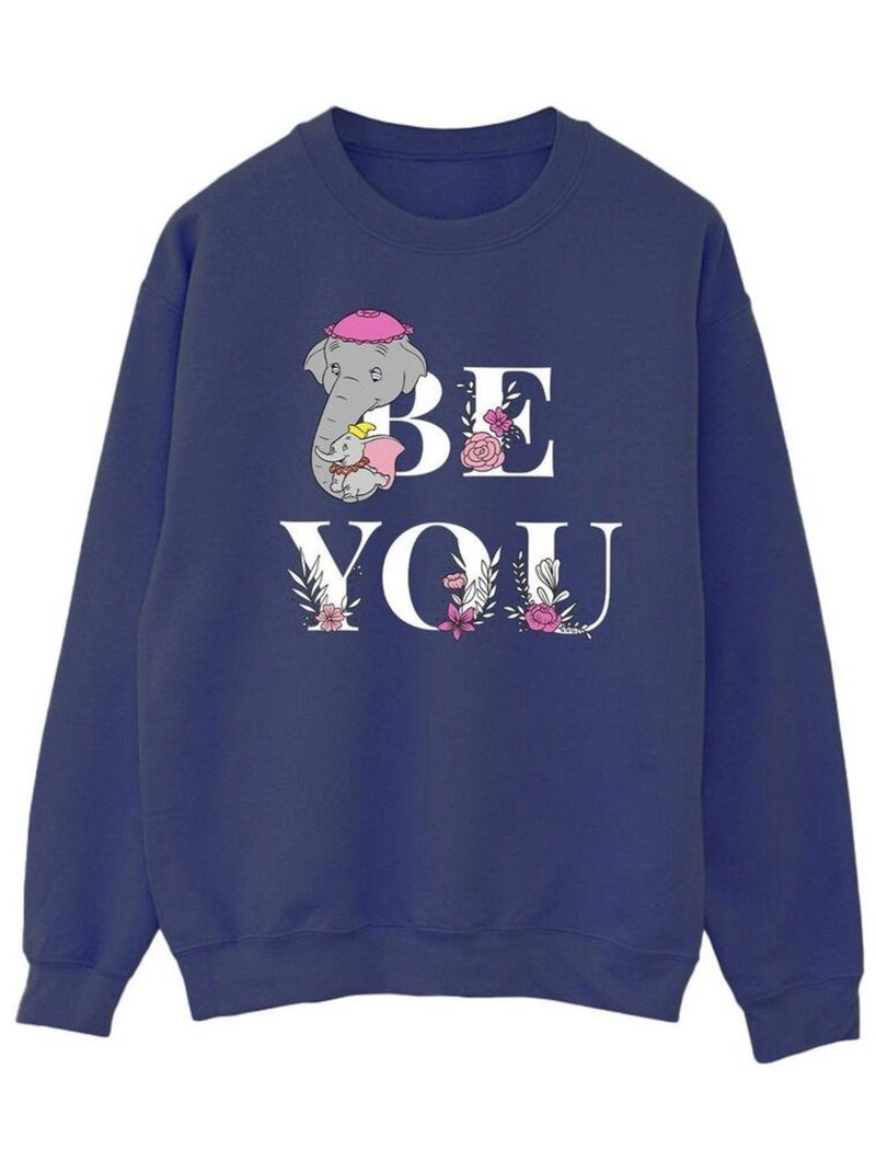 Disney - Sweat BE YOU Bleu marine - Kiabi
