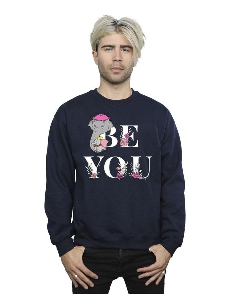 Disney - Sweat BE YOU Bleu marine - Kiabi