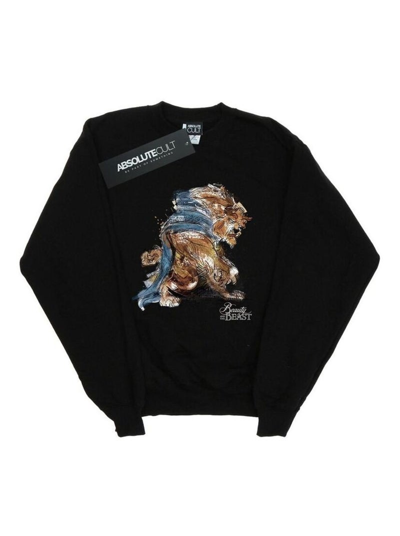 Disney - Sweat BEAUTY AND THE BEAST Noir - Kiabi