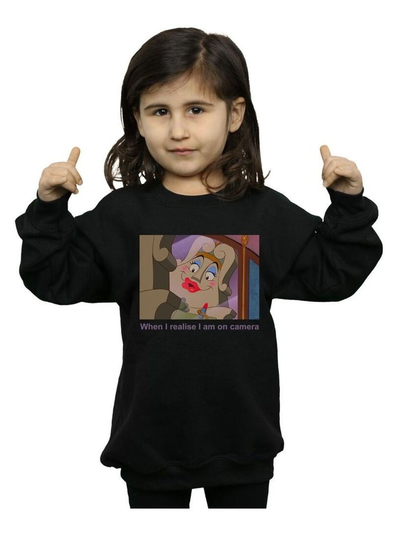 Disney - Sweat BEAUTY AND THE BEAST Noir - Kiabi
