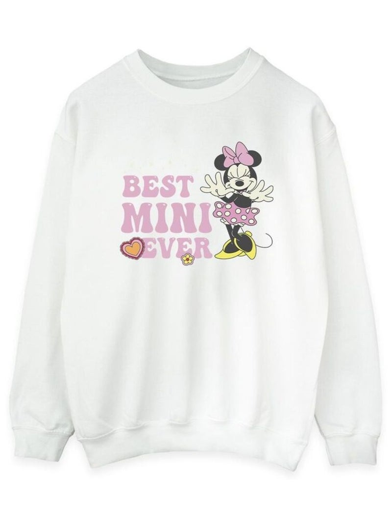 Disney - Sweat BEST MINI EVER Blanc - Kiabi