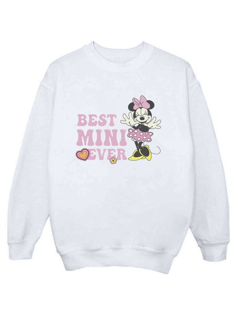 Disney - Sweat BEST MINI EVER Blanc - Kiabi