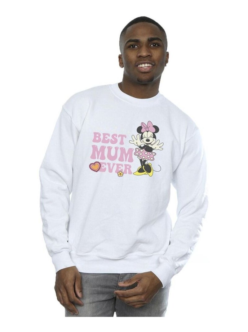 Disney - Sweat BEST MUM EVER Blanc - Kiabi