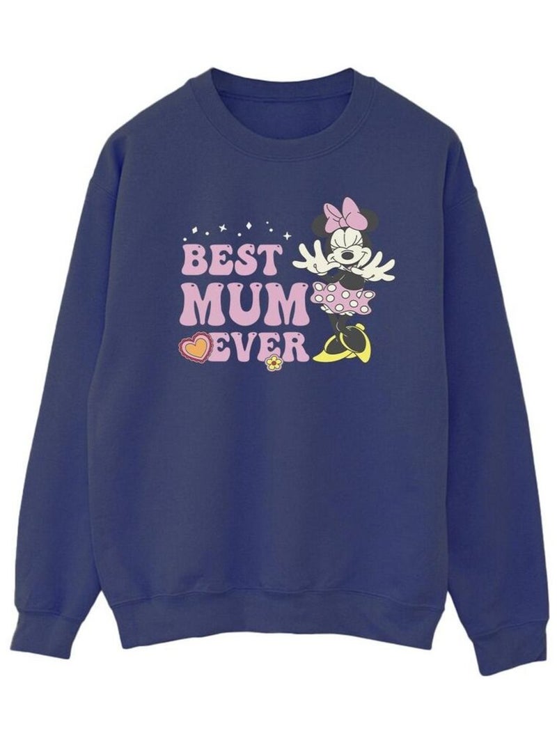 Disney - Sweat BEST MUM EVER Bleu marine - Kiabi