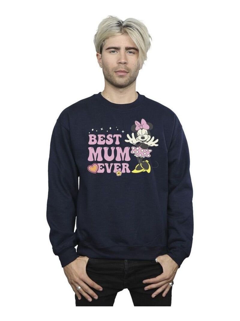 Disney - Sweat BEST MUM EVER Bleu marine - Kiabi