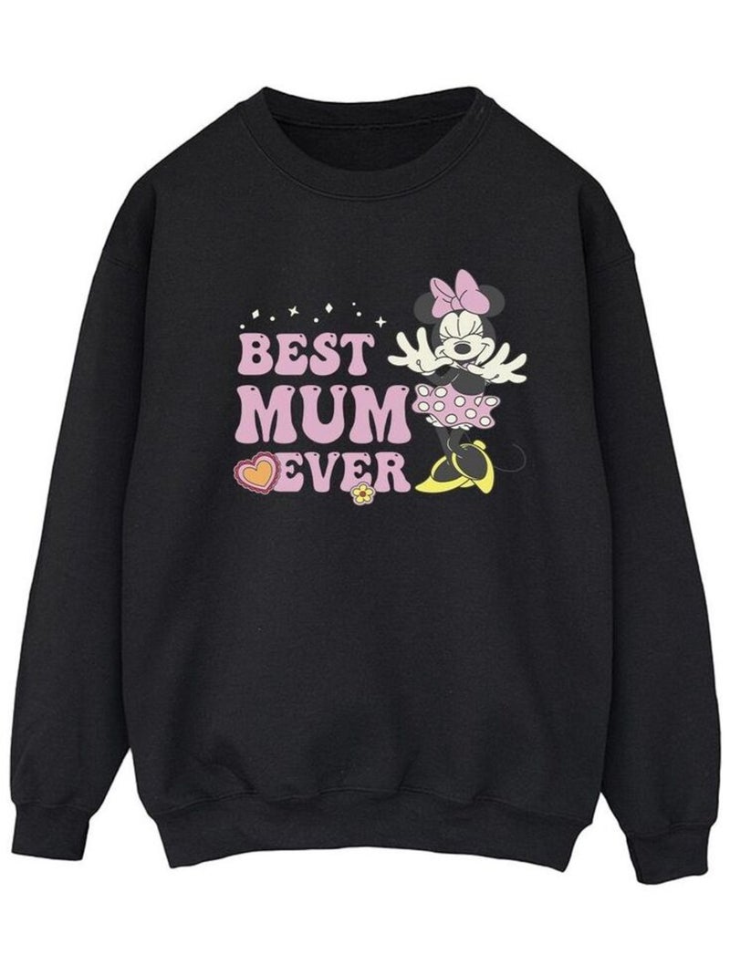 Disney - Sweat BEST MUM EVER Noir - Kiabi